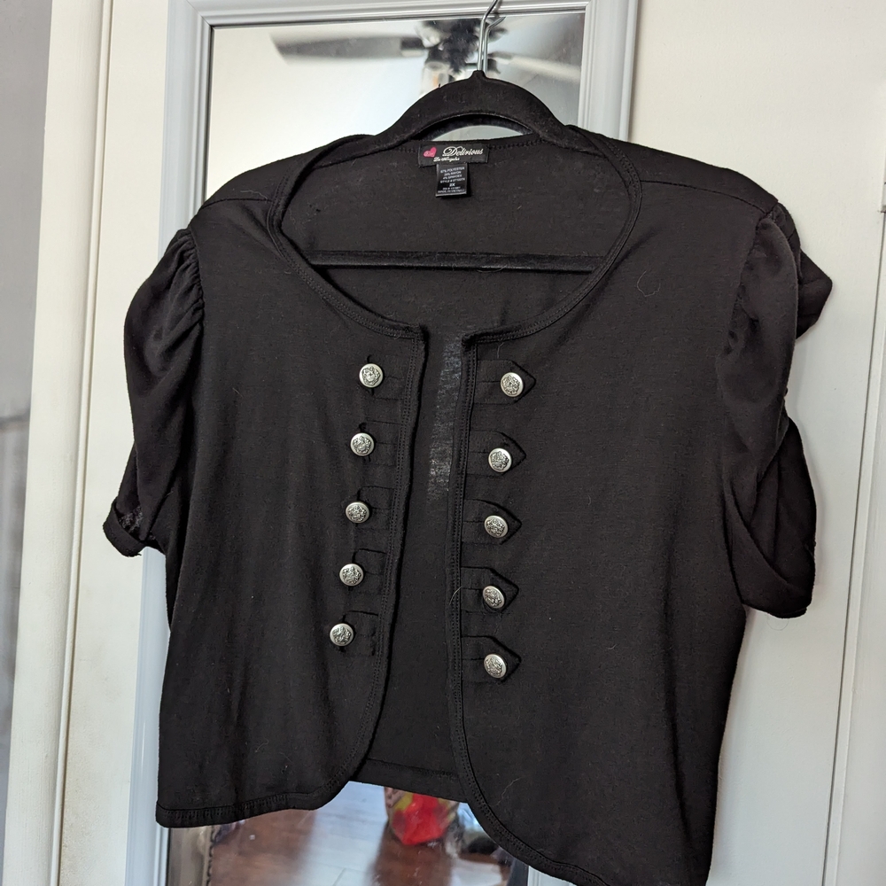 Delirious Black Cropped Jacket